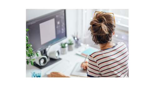 Girl stressed with work life balance